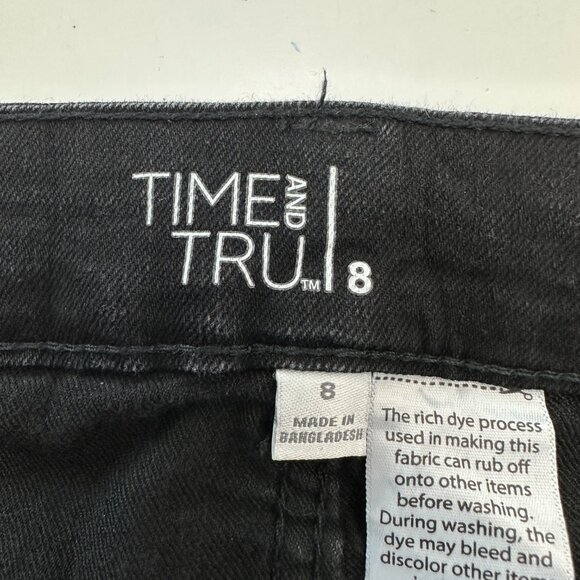 Time And Tru Bootcut Women's size 8 Black Denim Jeans - Picture 3 of 5